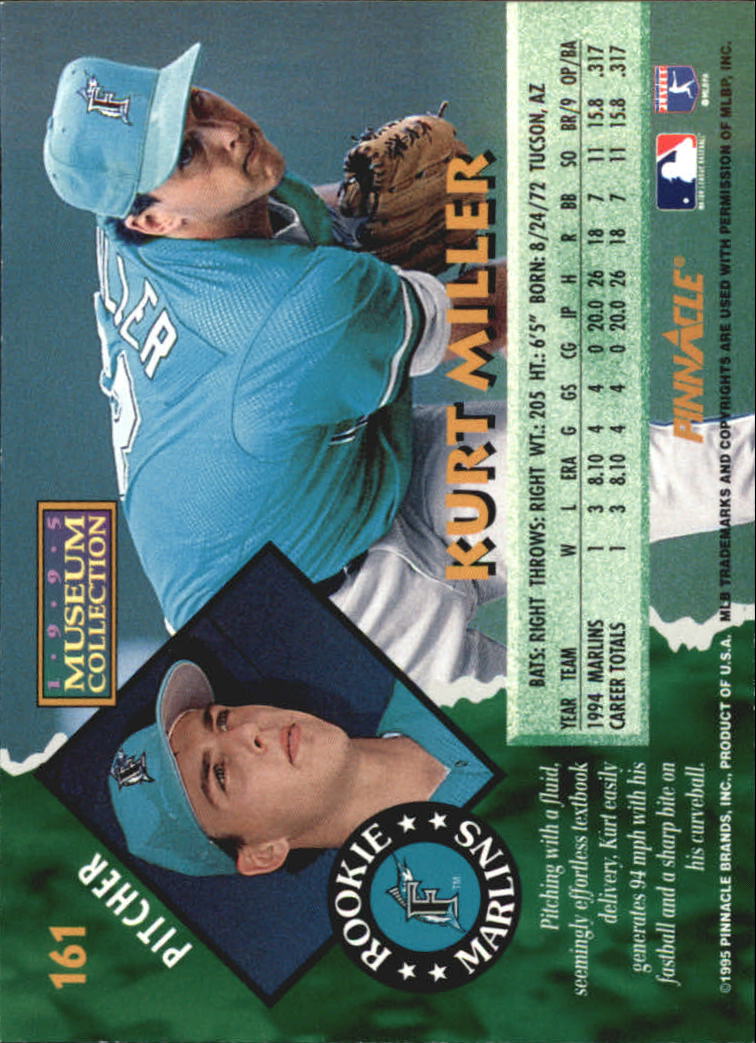 A1828- 1995 Pinnacle Museum Baseball Cards 1-250 -You Pick- 15+ FREE US SHIP - Picture 280 of 443