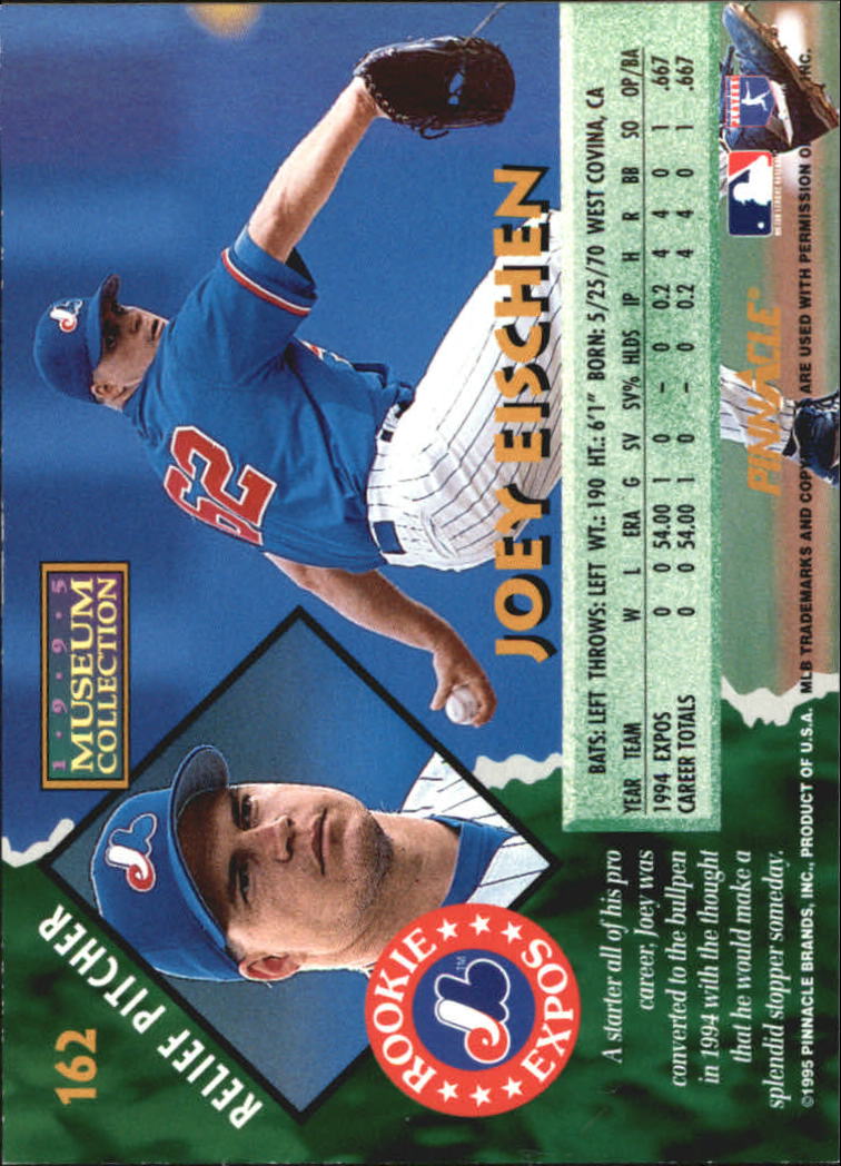 A1828- 1995 Pinnacle Museum Baseball Cards 1-250 -You Pick- 15+ FREE US SHIP - Picture 282 of 443