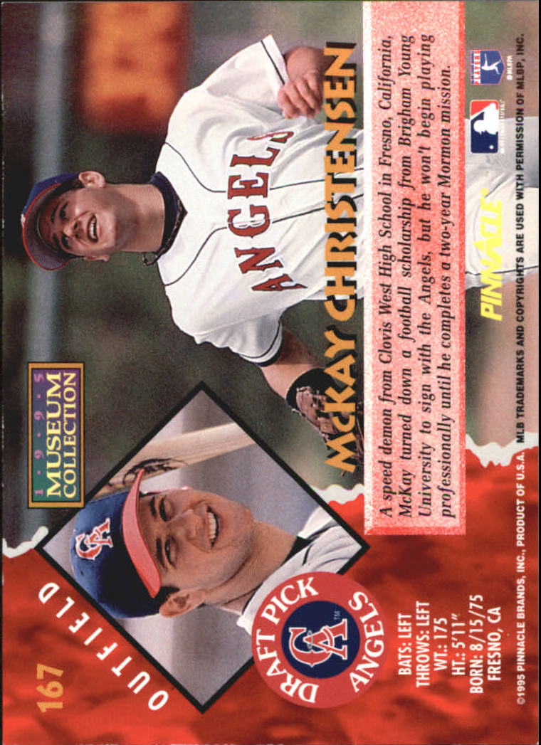 A1828- 1995 Pinnacle Museum Baseball Cards 1-250 -You Pick- 15+ FREE US SHIP - Picture 290 of 443