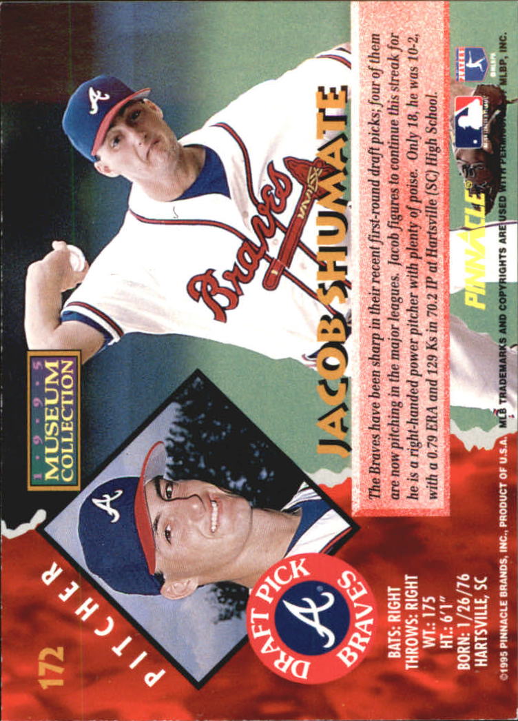 A1828- 1995 Pinnacle Museum Baseball Cards 1-250 -You Pick- 15+ FREE US SHIP - Picture 300 of 443