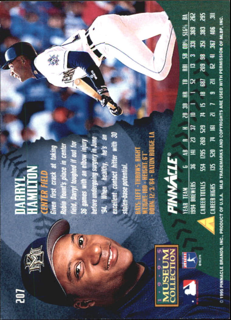 A1828- 1995 Pinnacle Museum Baseball Cards 1-250 -You Pick- 15+ FREE US SHIP - Picture 364 of 443
