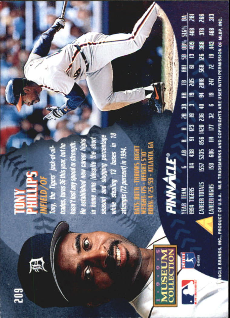 A1828- 1995 Pinnacle Museum Baseball Cards 1-250 -You Pick- 15+ FREE US SHIP - Picture 366 of 443
