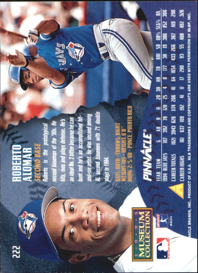 A1828- 1995 Pinnacle Museum Baseball Cards 1-250 -You Pick- 15+ FREE US SHIP - Picture 392 of 443