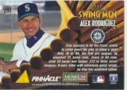 1995 Pinnacle Museum Collection #283 Alex Rodriguez SM back image