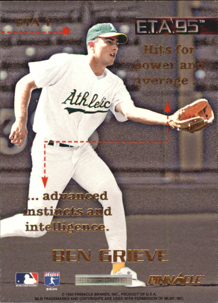 1995 Pinnacle Baseball "ETA" Insert Cards - Picture 3 of 9