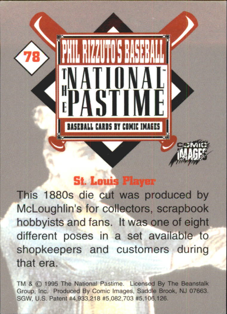 1995 Comic Images #78 St Louis Player back image