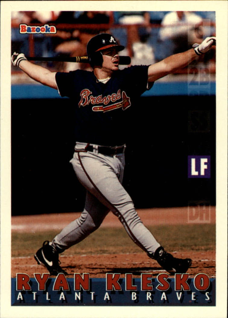 1995 Fleer Ultra GOLD MEDALLION #349 Ryan Klesko Atlanta Braves Baseball  Card