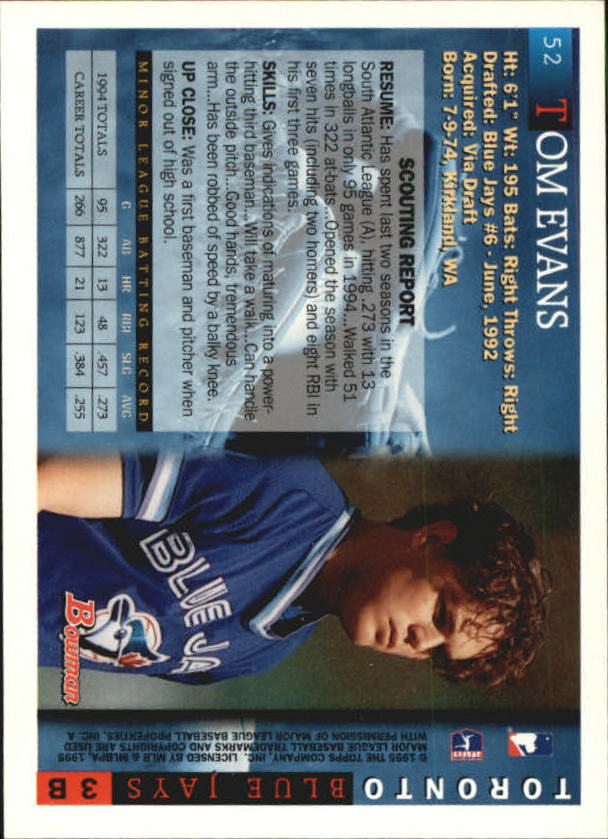A7925- 1995 Bowman Baseball Card #s 1-250 +Rookies -You Pick- 15+ FREE US SHIP - Picture 87 of 421