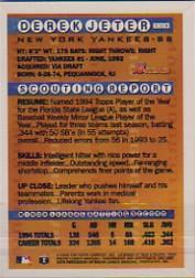 1995 Bowman Gold Foil #229 Derek Jeter back image