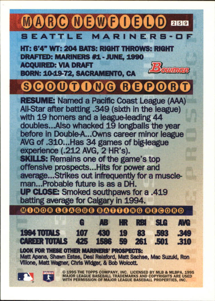 1995 Bowman Baseball "Gold Foil" Parallel Cards - Picture 13 of 41