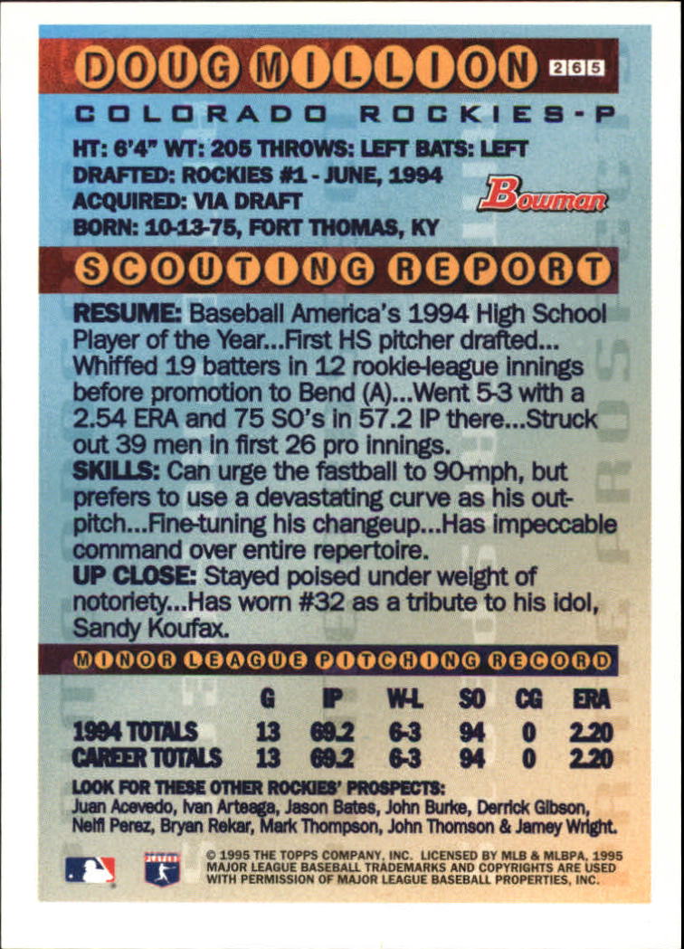 1995 Bowman Baseball "Gold Foil" Parallel Cards - Picture 11 of 41