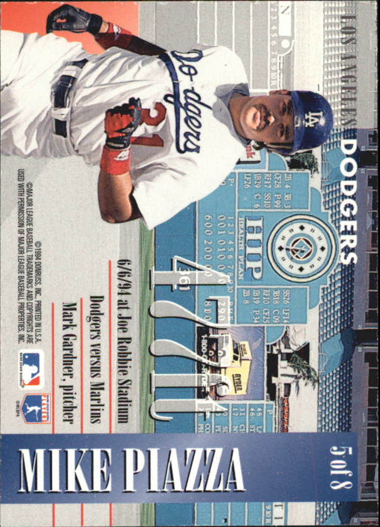 1995 Donruss Long Ball Leaders #5 Mike Piazza back image