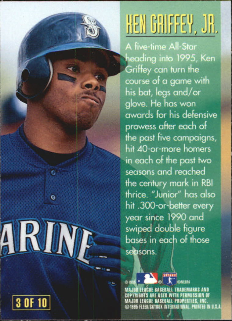  1995 Fleer Emotion Baseball Card #77 Ken Griffey Jr