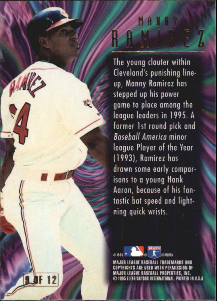 1995 Emotion N-Tense #9 Manny Ramirez back image