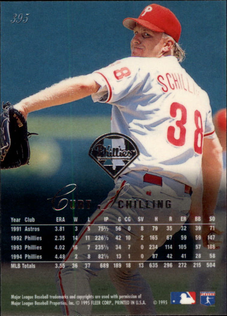 1995 Flair #395 Curt Schilling back image