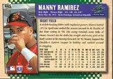 1995 Score #445 Manny Ramirez back image