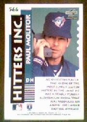 1995 Score #566 Paul Molitor HIT back image