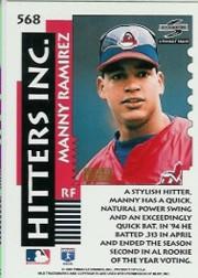 1995 Score #568 Manny Ramirez HIT back image