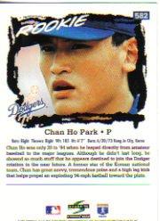 1995 Score #582 Chan Ho Park back image