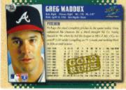 1995 Score Gold Rush #32 Greg Maddux back image