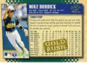1995 Score Gold Rush #72 Mike Bordick back image