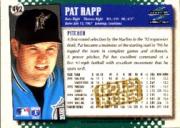 1995 Score Gold Rush #492 Pat Rapp back image