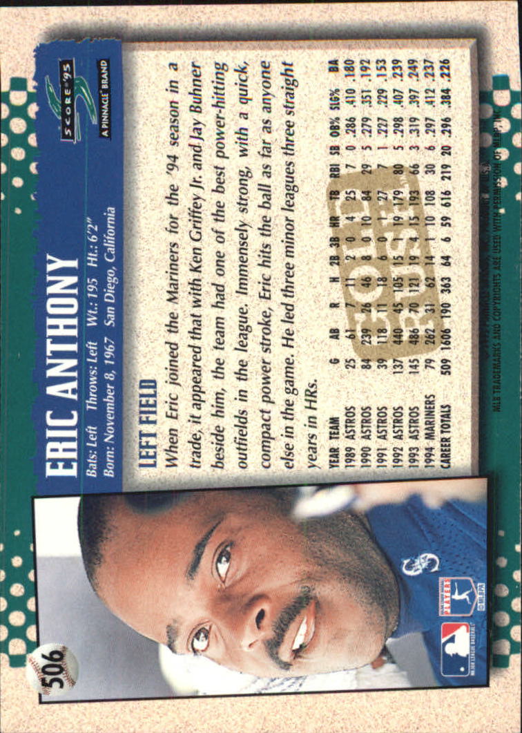 A3951- 1995 Score Gold Rush Baseball Cards 501-605 -You Pick- 15+ FREE US SHIP - Picture 15 of 190