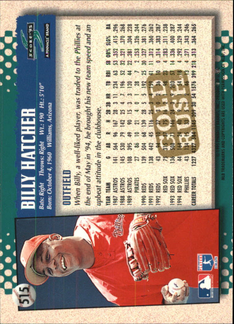 A3951- 1995 Score Gold Rush Baseball Cards 501-605 -You Pick- 15+ FREE US SHIP - Picture 30 of 190