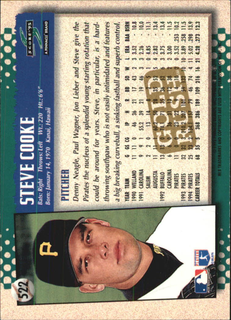 A3951- 1995 Score Gold Rush Baseball Cards 501-605 -You Pick- 15+ FREE US SHIP - Picture 40 of 190