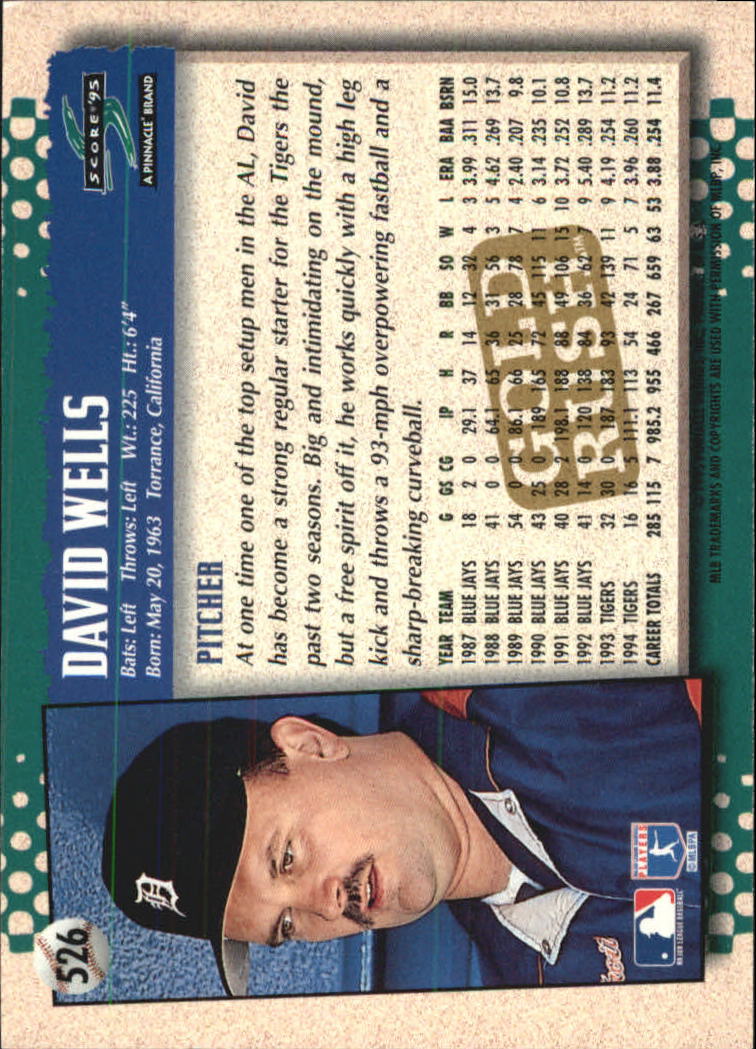 A3951- 1995 Score Gold Rush Baseball Cards 501-605 -You Pick- 15+ FREE US SHIP - Picture 158 of 190