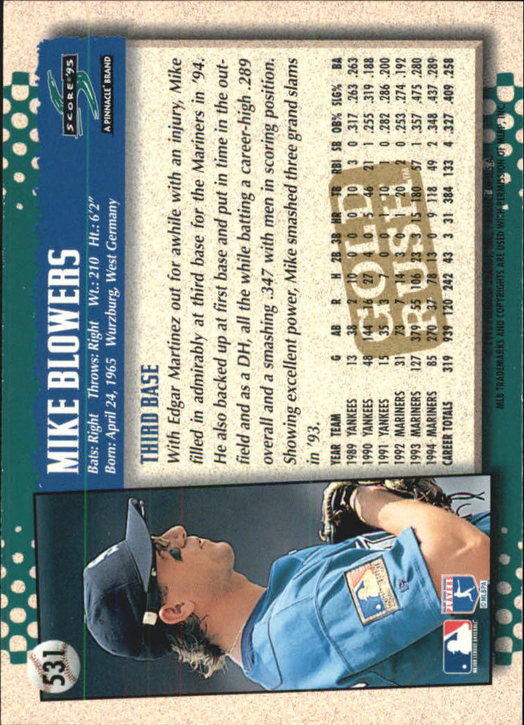 A3951- 1995 Score Gold Rush Baseball Cards 501-605 -You Pick- 15+ FREE US SHIP - Picture 54 of 190