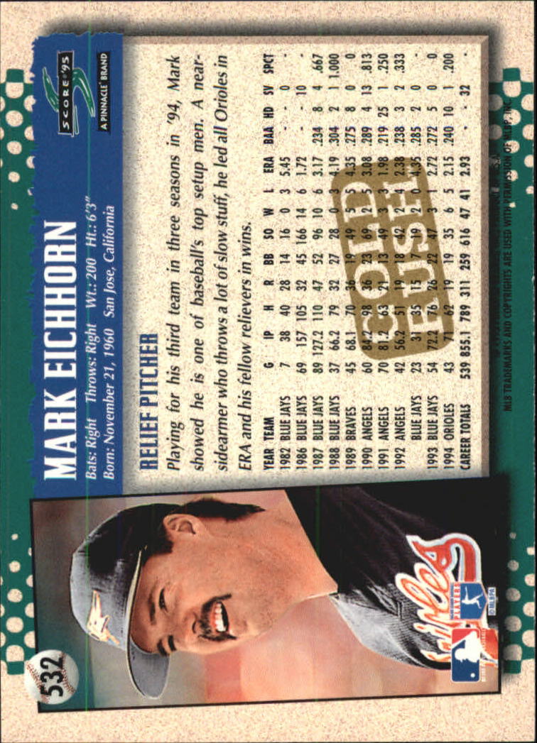 A3951- 1995 Score Gold Rush Baseball Cards 501-605 -You Pick- 15+ FREE US SHIP - Picture 56 of 190