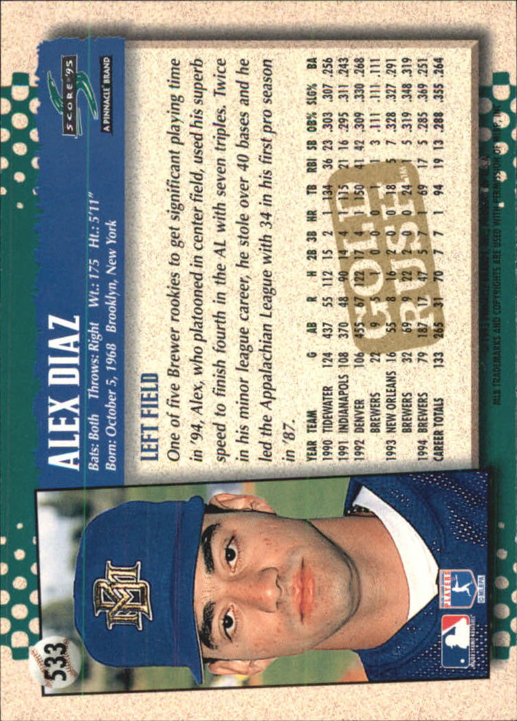 A3951- 1995 Score Gold Rush Baseball Cards 501-605 -You Pick- 15+ FREE US SHIP - Picture 58 of 190