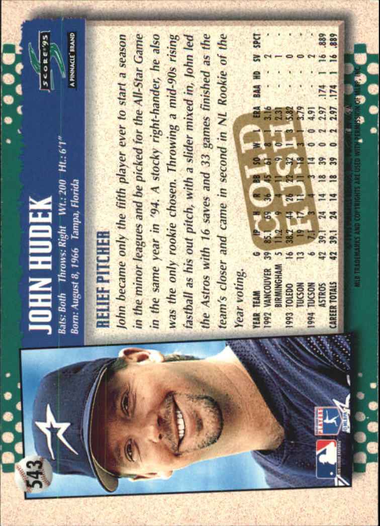 A3951- 1995 Score Gold Rush Baseball Cards 501-605 -You Pick- 15+ FREE US SHIP - Picture 76 of 190