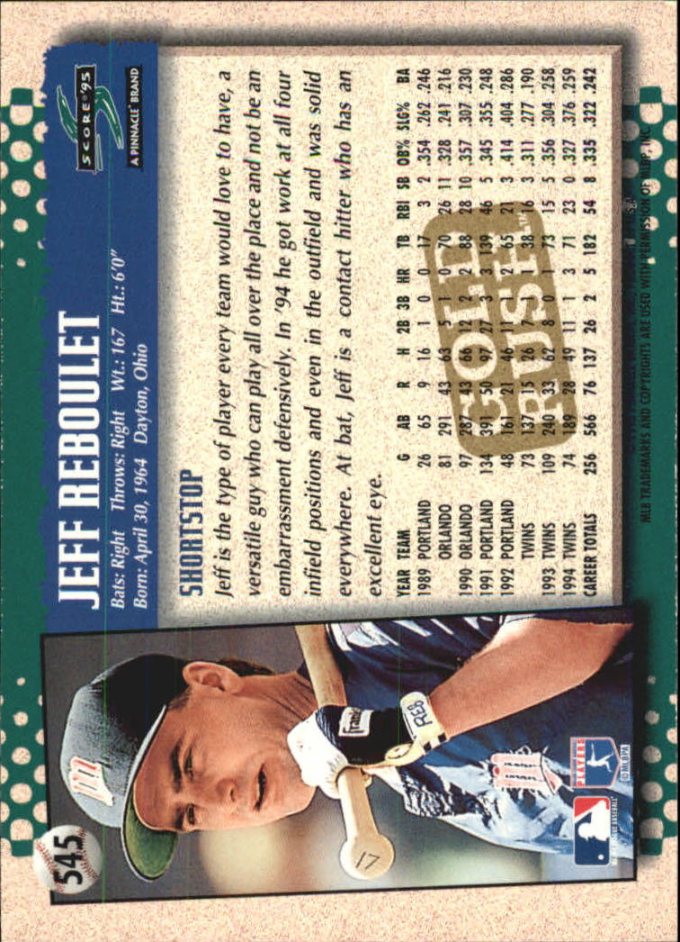 A3951- 1995 Score Gold Rush Baseball Cards 501-605 -You Pick- 15+ FREE US SHIP - Picture 80 of 190