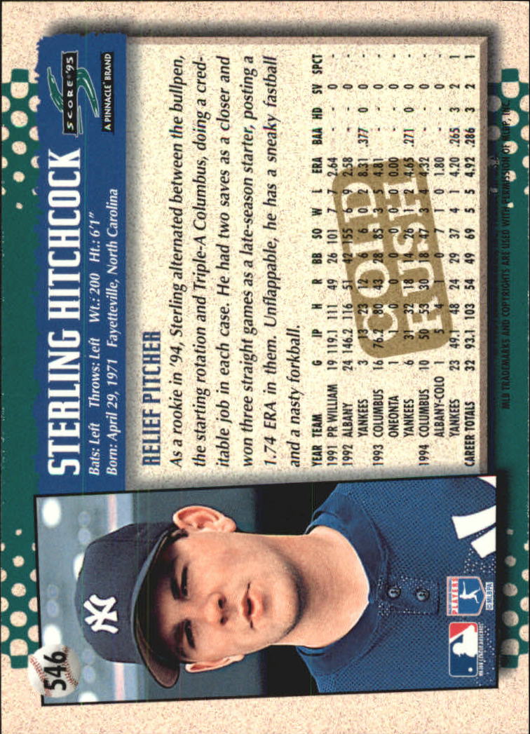 A3951- 1995 Score Gold Rush Baseball Cards 501-605 -You Pick- 15+ FREE US SHIP - Picture 82 of 190
