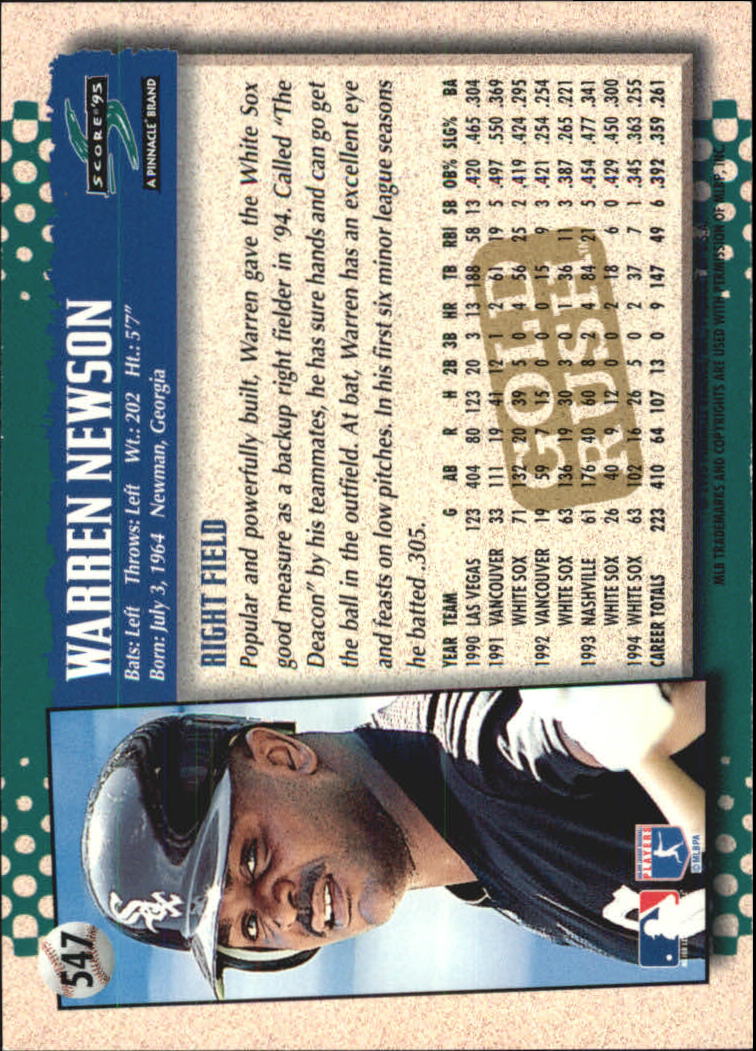 A3951- 1995 Score Gold Rush Baseball Cards 501-605 -You Pick- 15+ FREE US SHIP - Picture 84 of 190