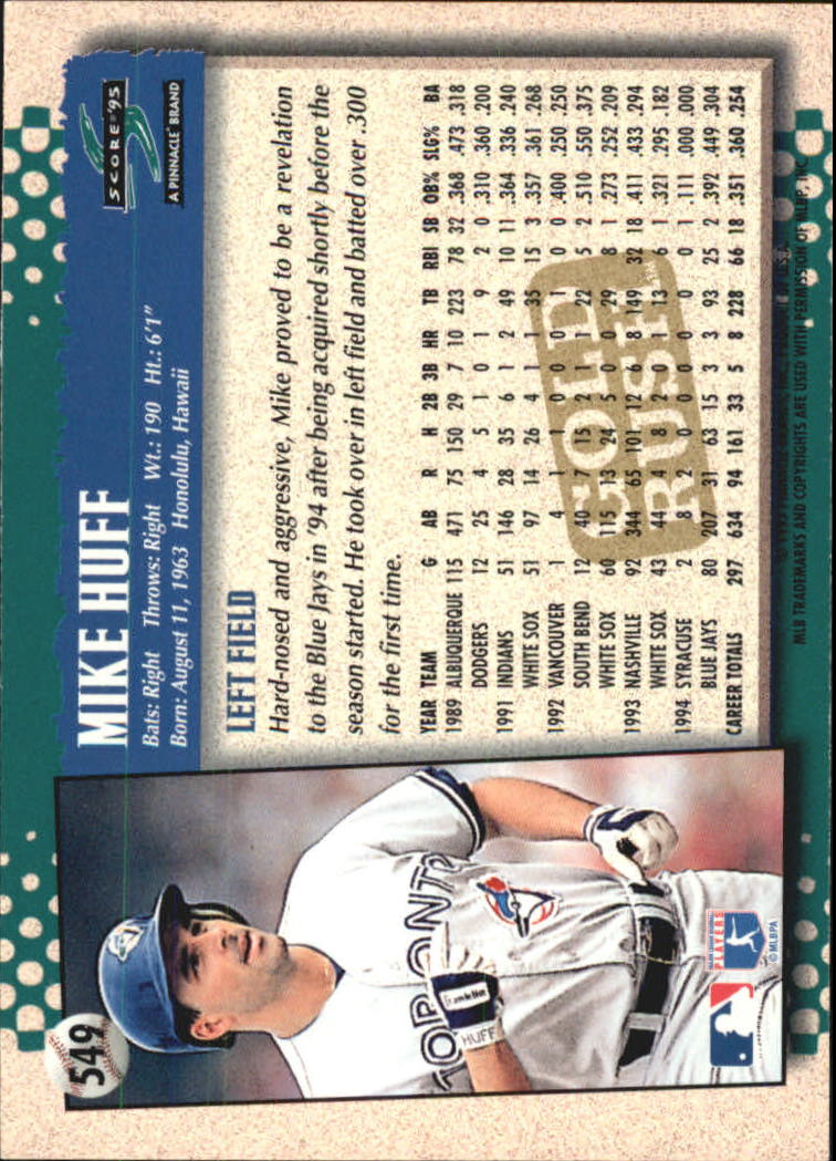 A3951- 1995 Score Gold Rush Baseball Cards 501-605 -You Pick- 15+ FREE US SHIP - Picture 88 of 190