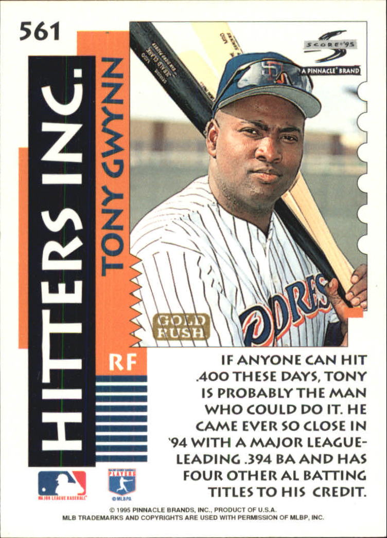 A3951- 1995 Score Gold Rush Baseball Cards 501-605 -You Pick- 15+ FREE US SHIP - Picture 178 of 190