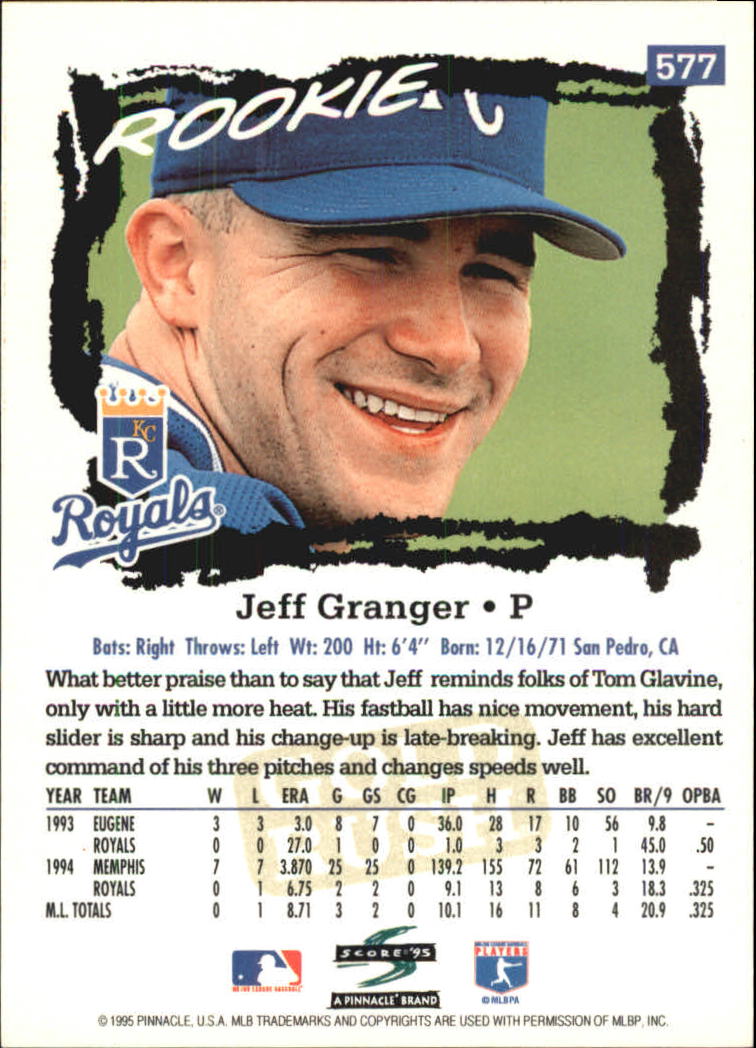 A3951- 1995 Score Gold Rush Baseball Cards 501-605 -You Pick- 15+ FREE US SHIP - Picture 102 of 190