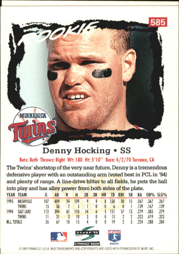 A3951- 1995 Score Gold Rush Baseball Cards 501-605 -You Pick- 15+ FREE US SHIP - Picture 116 of 190