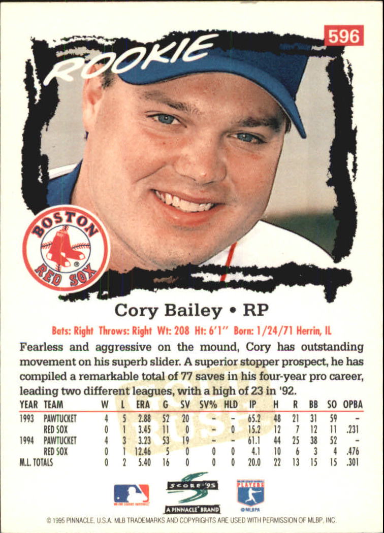 A3951- 1995 Score Gold Rush Baseball Cards 501-605 -You Pick- 15+ FREE US SHIP - Picture 136 of 190