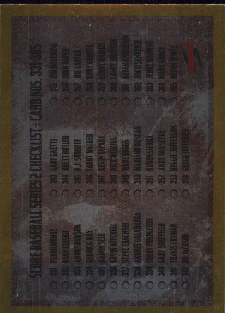 A3951- 1995 Score Gold Rush Baseball Cards 501-605 -You Pick- 15+ FREE US SHIP - Picture 145 of 190