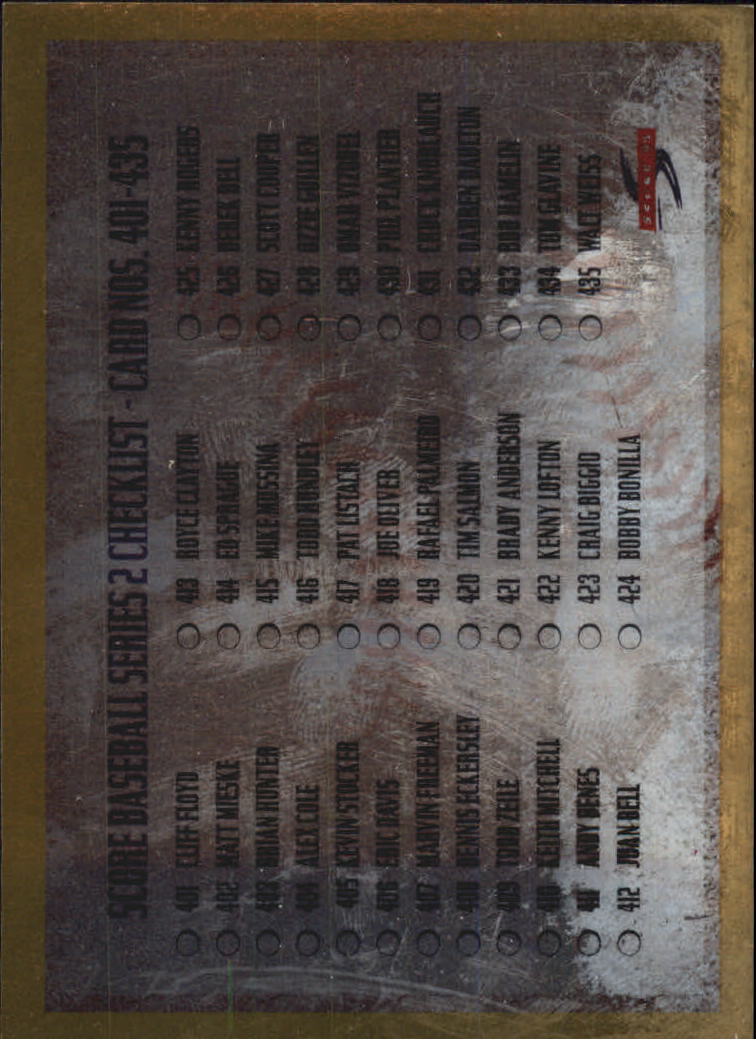 A3951- 1995 Score Gold Rush Baseball Cards 501-605 -You Pick- 15+ FREE US SHIP - Picture 147 of 190