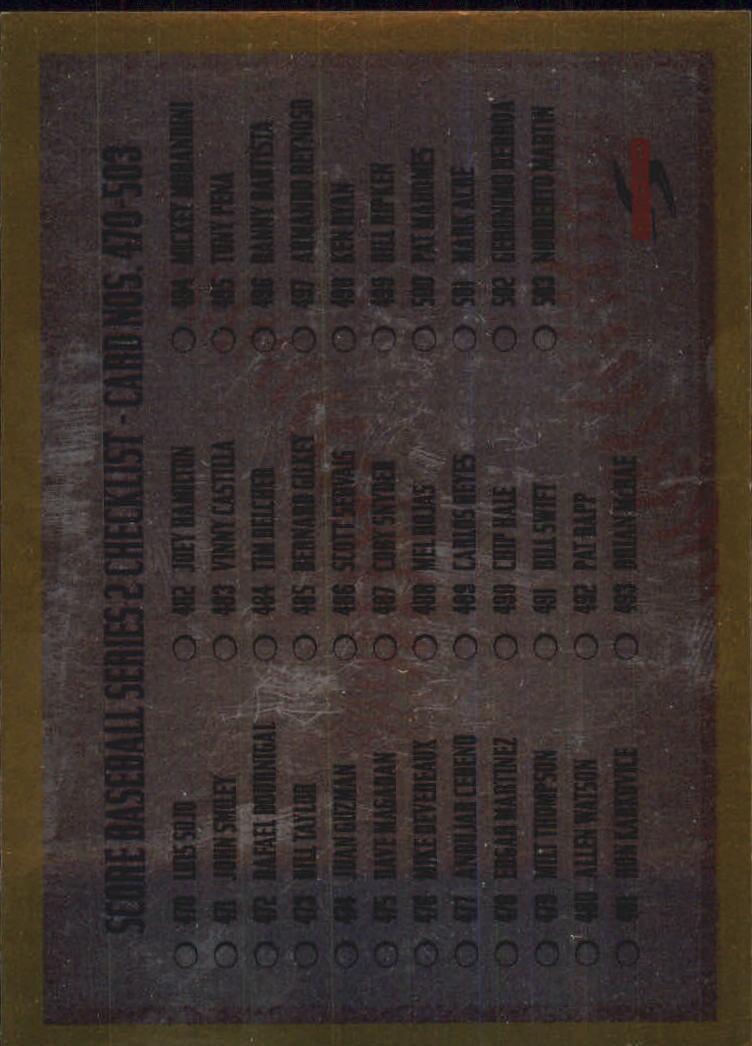 A3951- 1995 Score Gold Rush Baseball Cards 501-605 -You Pick- 15+ FREE US SHIP - Picture 149 of 190