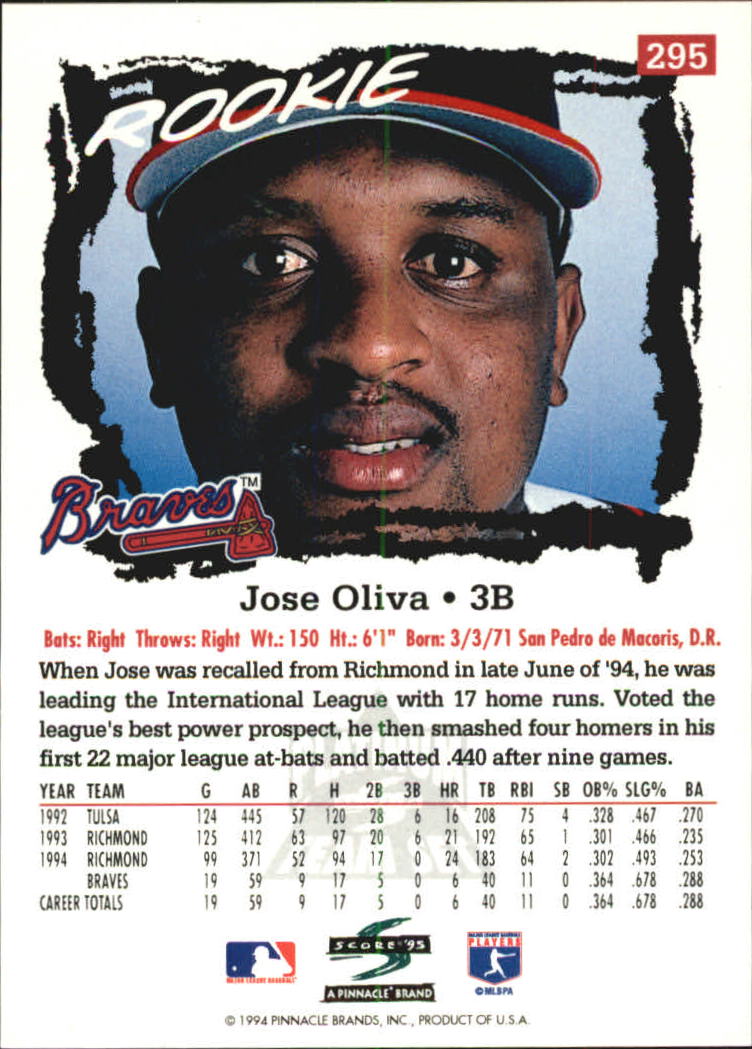 B1437- 1995 Score Platinum Team Sets BB #s 251-500 -You Pick- 15+ FREE US SHIP - Picture 83 of 419