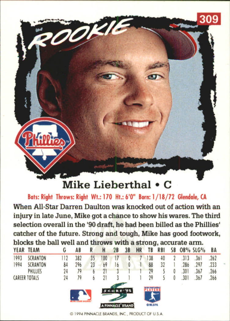 B1437- 1995 Score Platinum Team Sets BB #s 251-500 -You Pick- 15+ FREE US SHIP - Picture 111 of 419