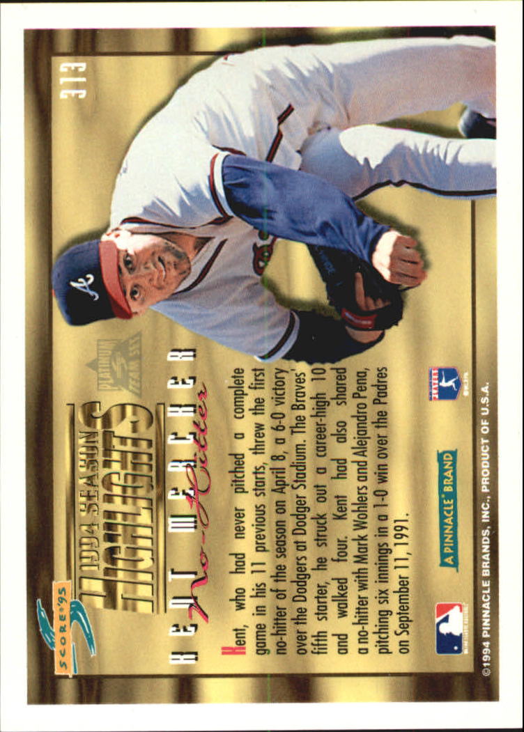 B1437- 1995 Score Platinum Team Sets BB #s 251-500 -You Pick- 15+ FREE US SHIP - Picture 117 of 419