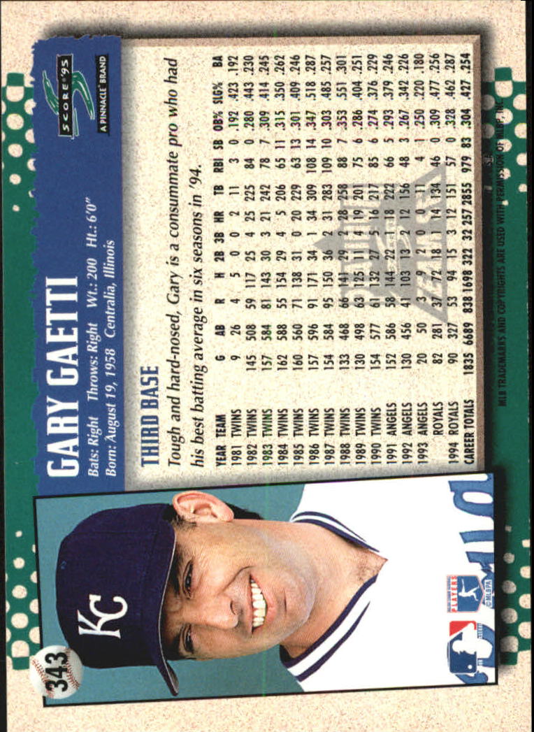 B1437- 1995 Score Platinum Team Sets BB #s 251-500 -You Pick- 15+ FREE US SHIP - Picture 143 of 419