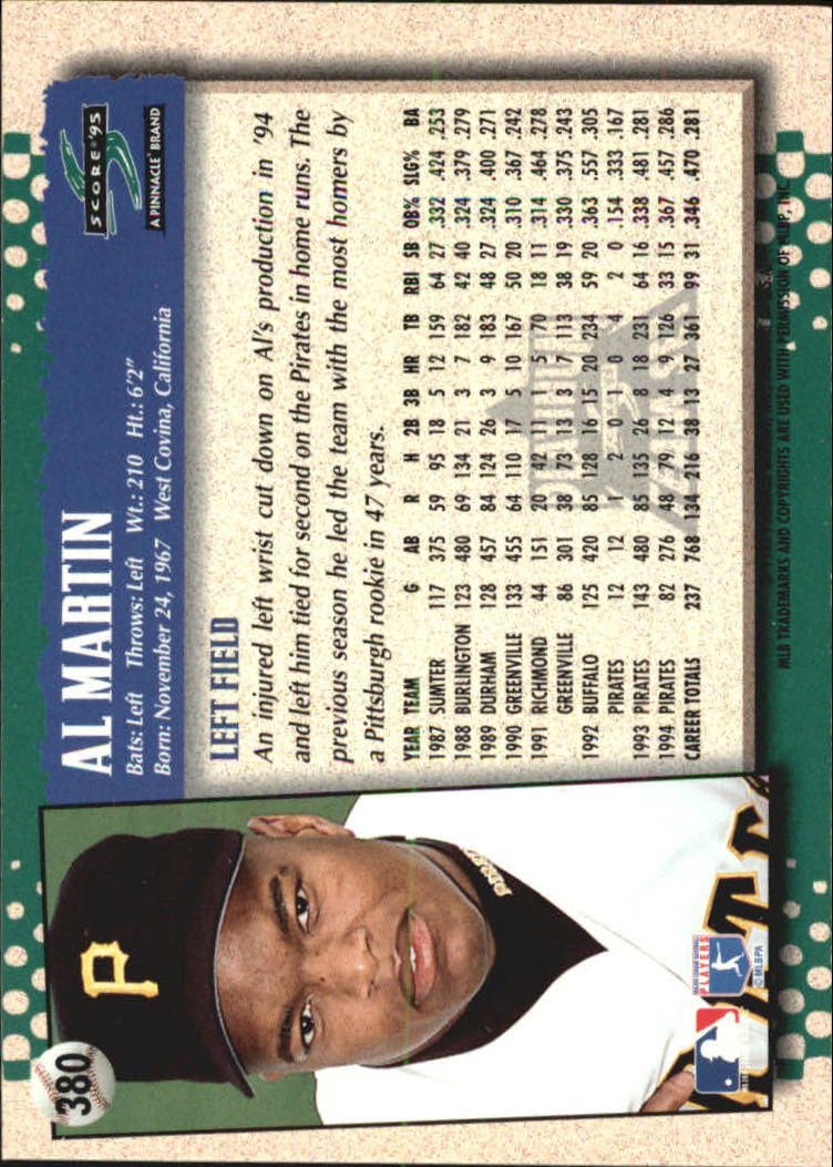 B1437- 1995 Score Platinum Team Sets BB #s 251-500 -You Pick- 15+ FREE US SHIP - Picture 201 of 419